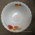 high quality porcelain salad bowl round edge